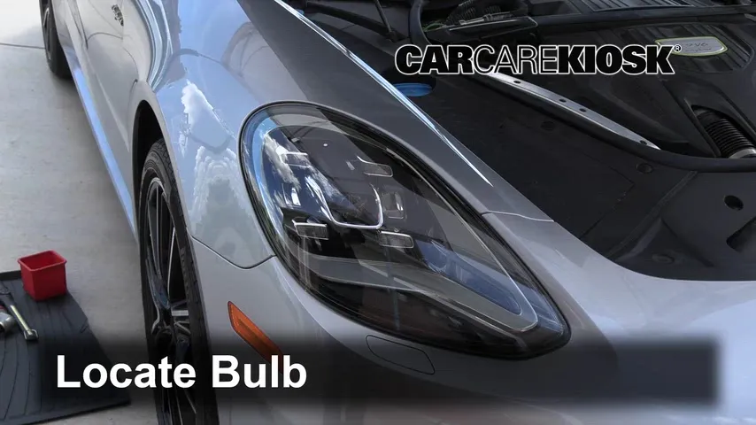 2018 Porsche Panamera 4 E-Hybrid 2.9L V6 Turbo Lights Highbeam (replace bulb)